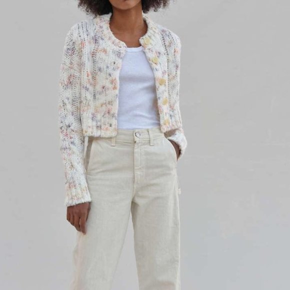 Urban Outfitters Sweaters - URBAN OUTFITTERS CAMERON CROPPED CABLE KNIT CARDIGAN SIZE SMALL